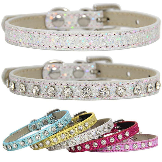 Super Shining Diamond Rhinestone Cat Collar