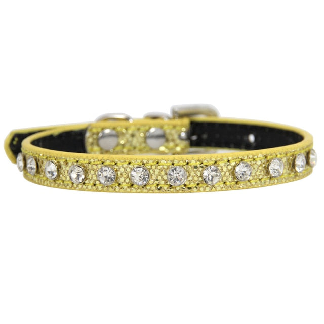 Super Shining Diamond Rhinestone Cat Collar