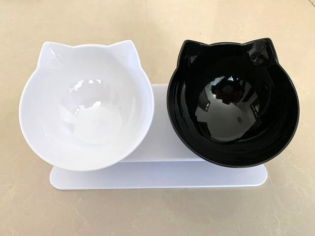 Double Cat Bowl Dog Bowl With Stand