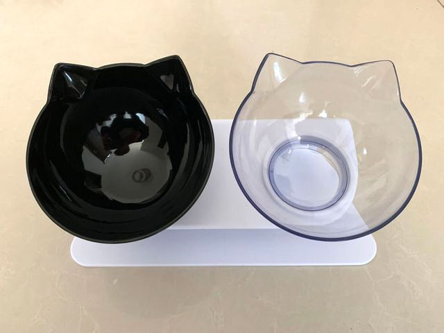 Double Cat Bowl Dog Bowl With Stand