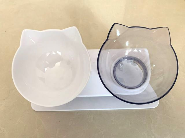 Double Cat Bowl Dog Bowl With Stand